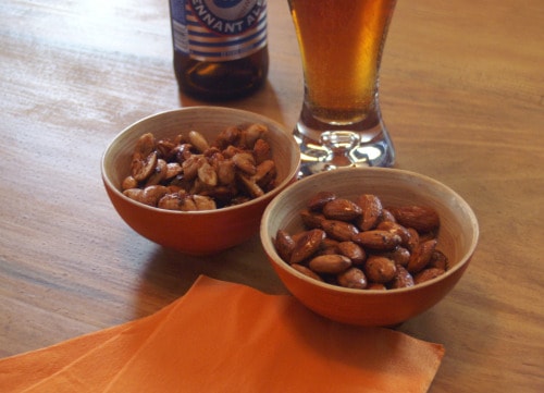 party nuts spiced nut recipes, thai cashews, smoky sweet almonds