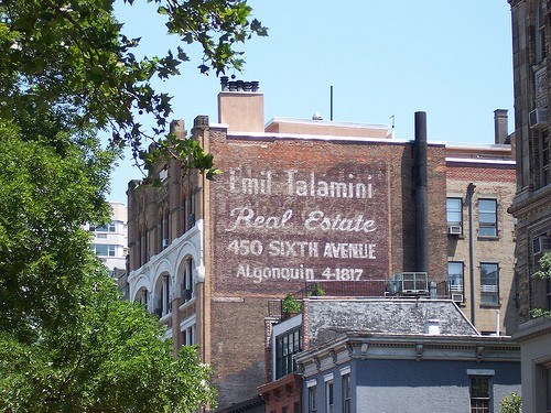 new york ghost sign, frank o'hara
