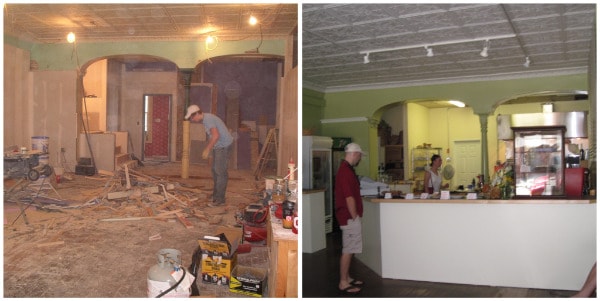 Village Bakery under construction, Waldoboro Maine