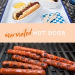 marinated hot dogs
