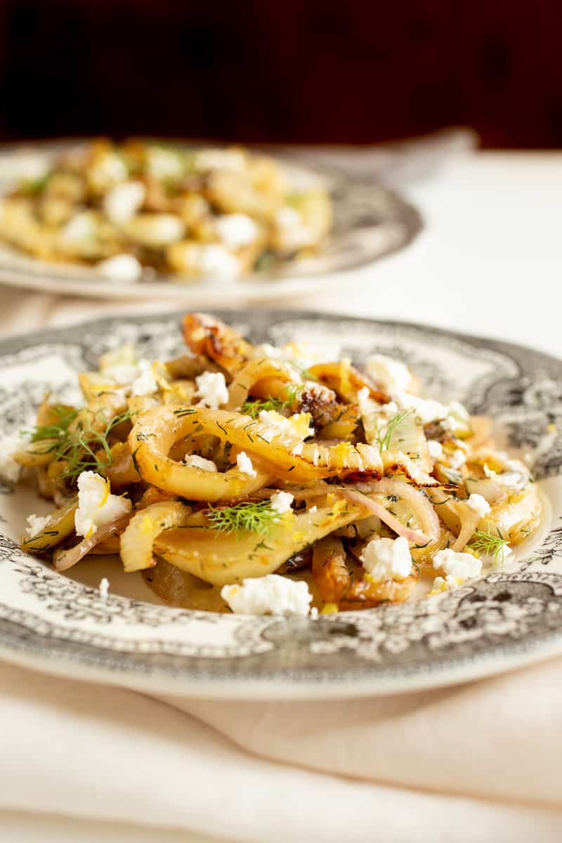 Caramelized Fennel Salad with Goat Cheese