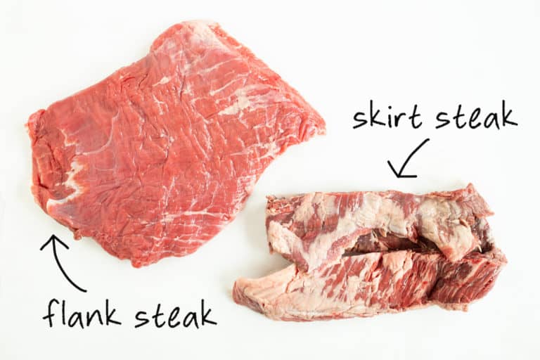 skirt steak and flank steak cuts