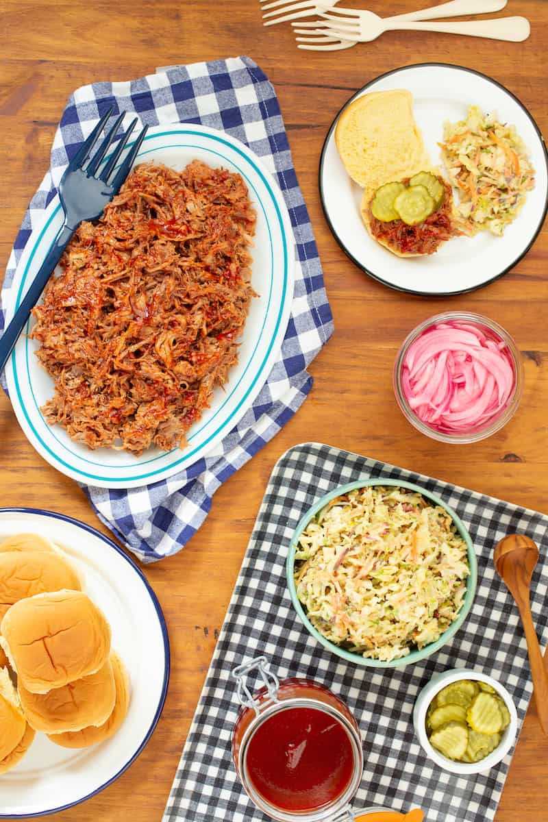 Slow Cooker Pulled Pork with Honey Barbecue Sauce