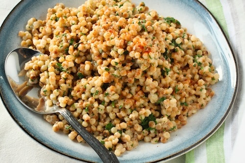 coconut cilantro toasted couscous, via www.www.goodfoodstories.com