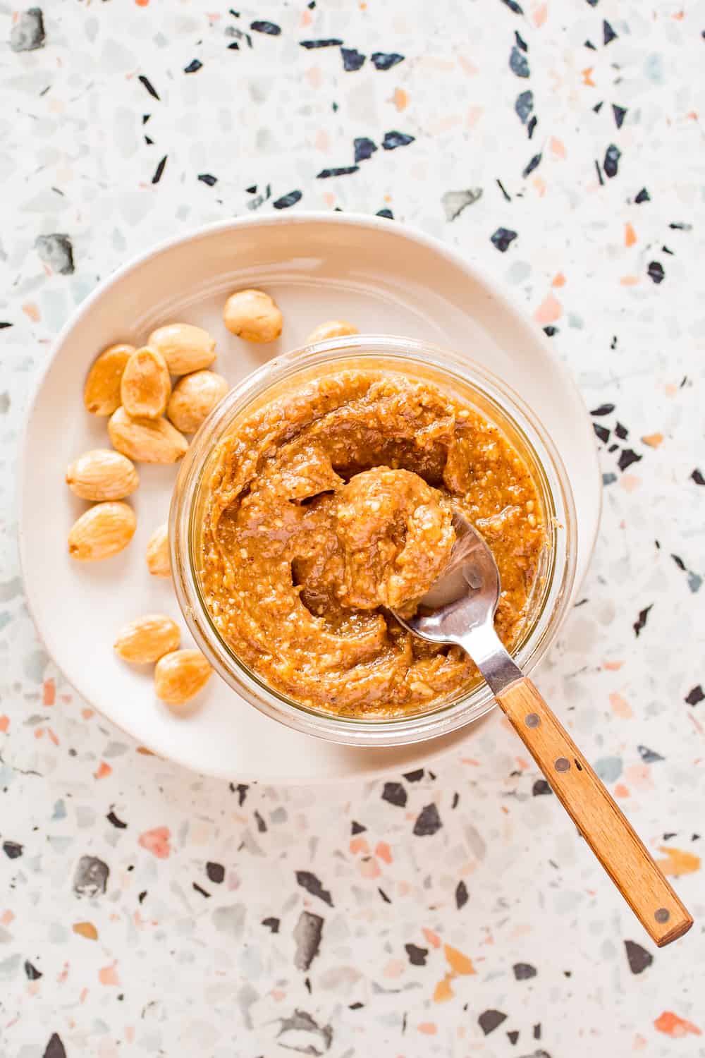 miso maple nut butter with marcona almonds