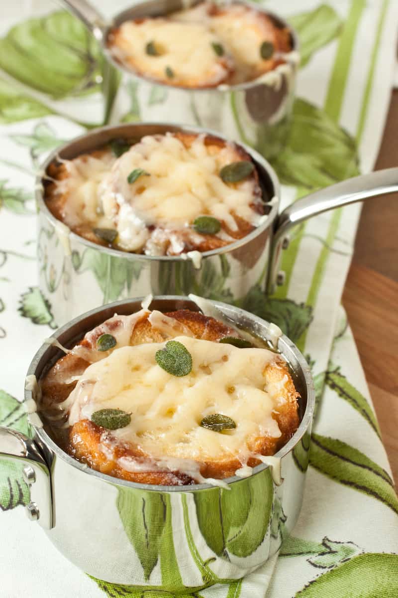 French leek and onion soup