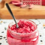 tart rhubarb compote