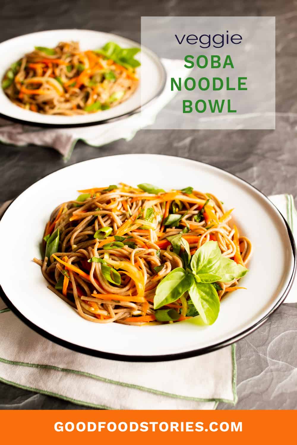 soba noodle bowls with vegetables