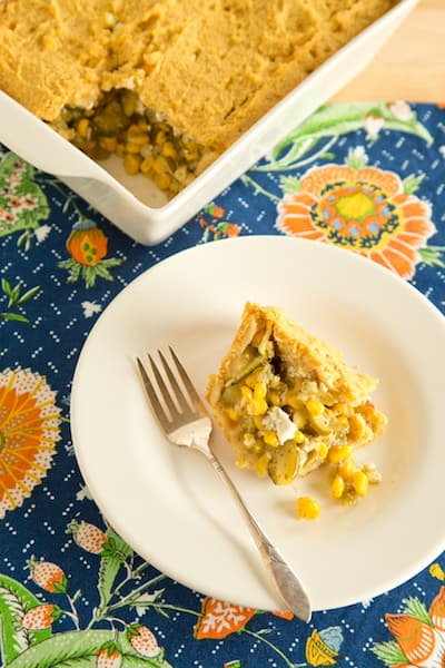 zucchini and corn tamale pie from The 8x8 Cookbook, via goodfoodstories.com