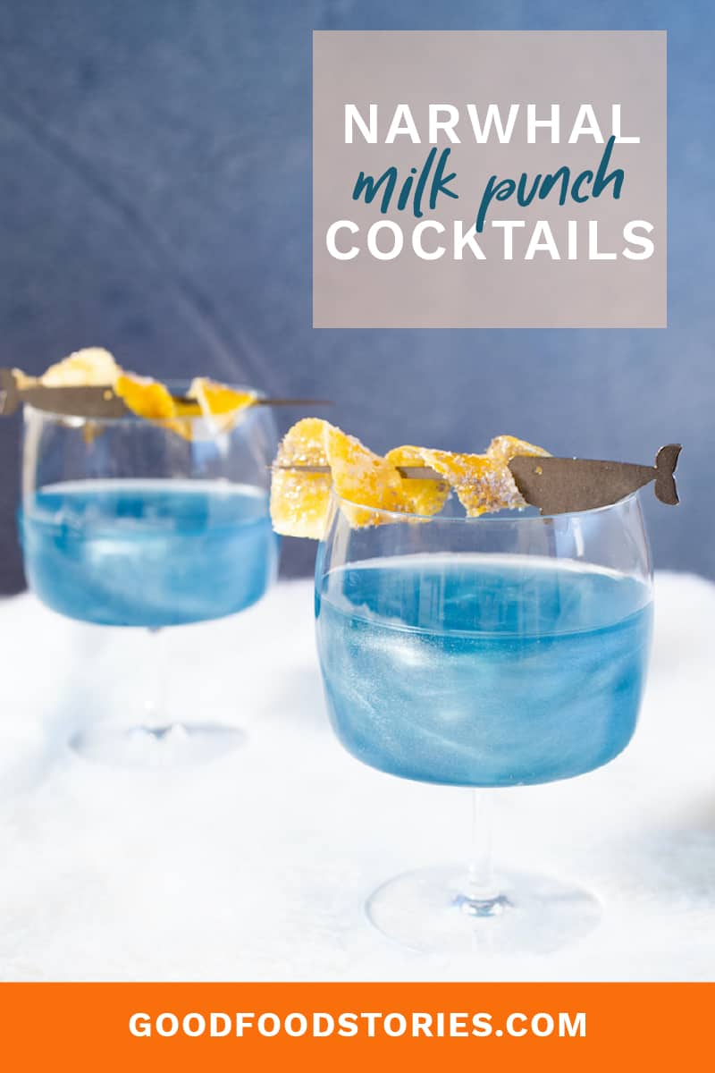 narwhal cocktails made with milk punch