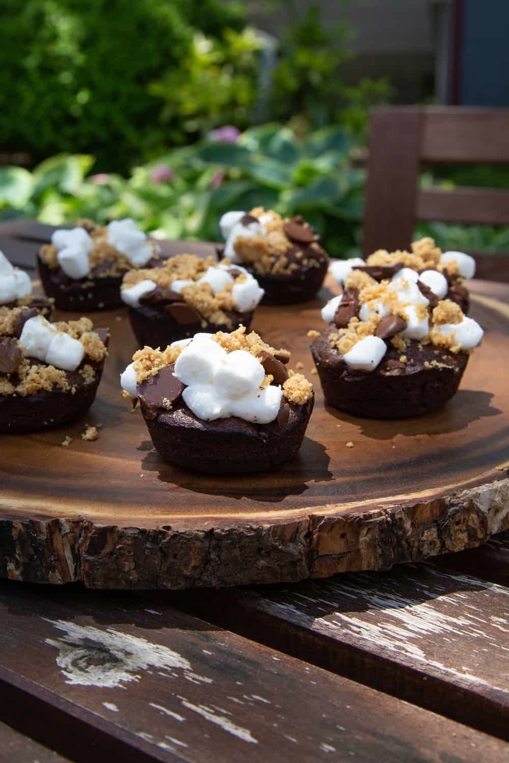 S’mores Brownie Bites (Baked on the Grill!)
