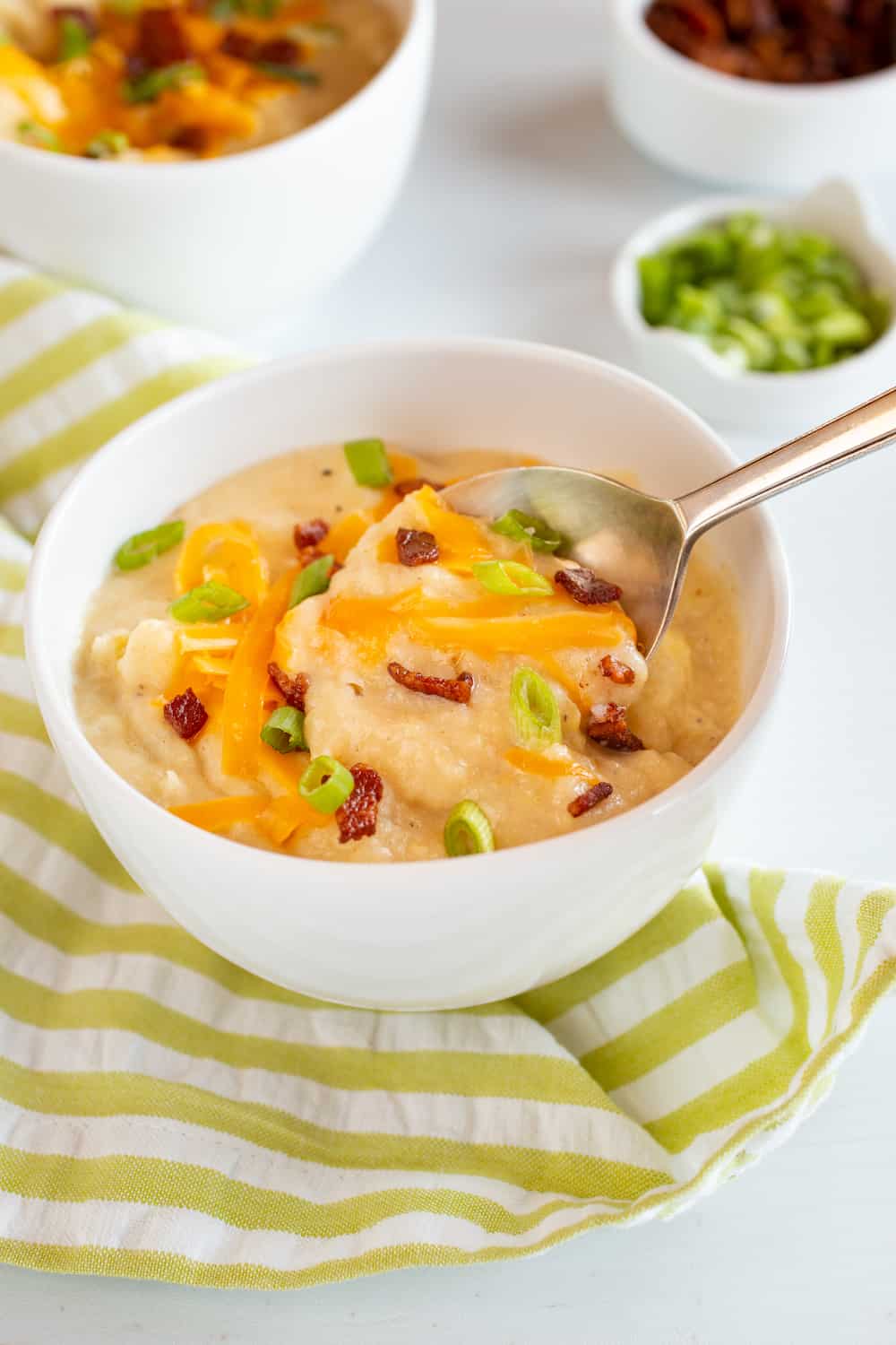 Baked Potato Soup (Vegetarian Option) - Good Food Stories